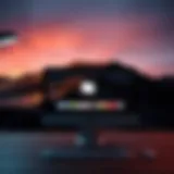 Illustration of Mac desktop showing application icons