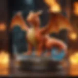 Mystical Charm: A rare holographic Charizard Pokemon card