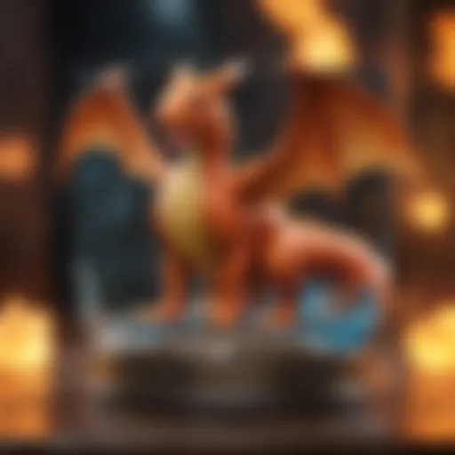 Mystical Charm: A rare holographic Charizard Pokemon card