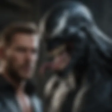 An illustration of the complex relationship between Eddie Brock and Venom.