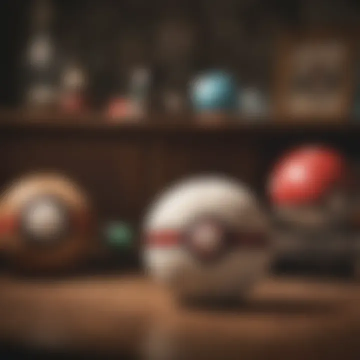 Vintage-Inspired Pokeball Plush Collection