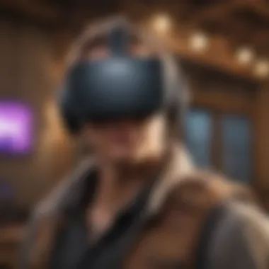 Illustration of virtual reality Fortnite experience