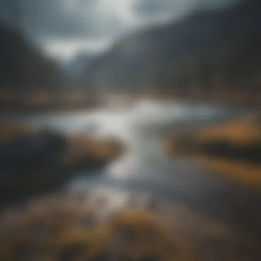 Dramatic landscape of Yellowstone National Park