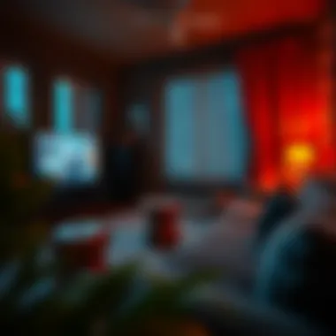 Home Viewing Setup for Halloween Movie Cozy setup for a home viewing of the Halloween movie