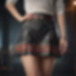 Chic Patterned Mini Skirt