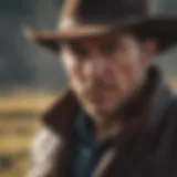 Dramatic scene featuring main characters in Yellowstone Season 1